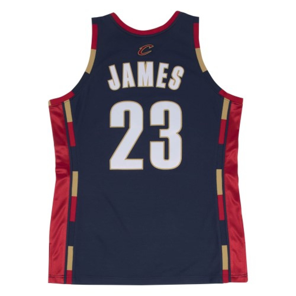 Men's Cleveland Cavaliers LeBron James #23 Throwback Navy 2008-09 Hardwood Classics Jersey-Pro Kit Vault | Brand New 26/27 Sports Jerseys